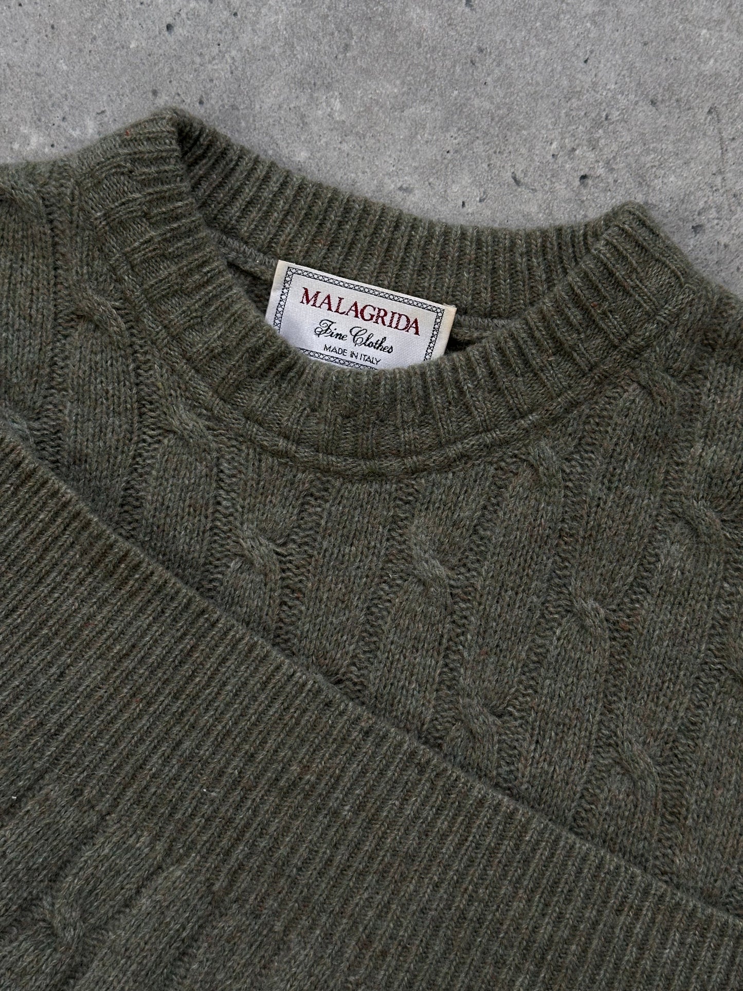 Italian Vintage 1990s Wool Knitted Jumper - XL