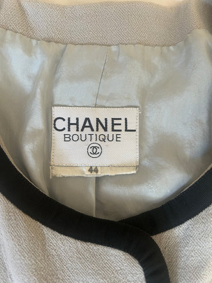 Chanel c.1990 Top and Jacket Set | O/S, Grey