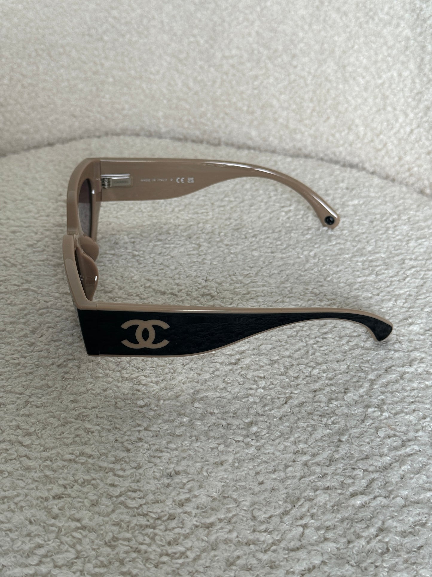 Chanel CC Cat Eye Sunglasses | O/S, Brown
