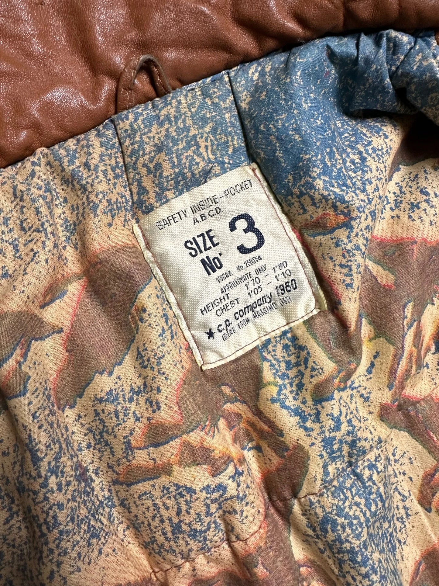 A/W1980 C.P. COMPANY Leather Cameraman Jacket