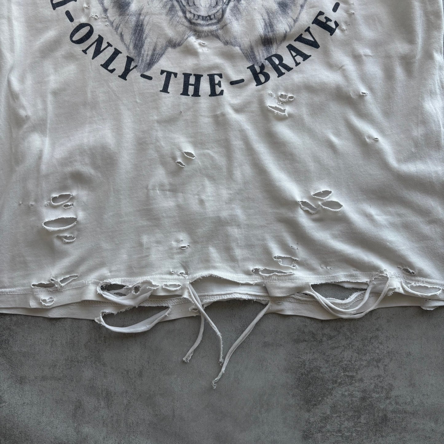 DIESEL DISTRESSED T-SHIRT | O/S, Red