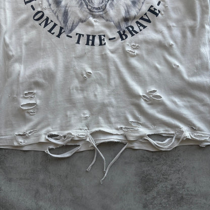 DIESEL DISTRESSED T-SHIRT | O/S, Red