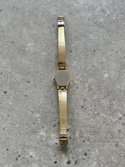 Accurist 1990s Gold Tone Octagonal Quartz Watch