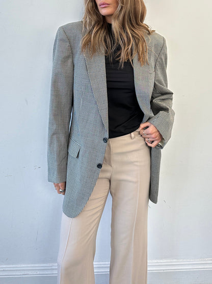 Emporio Armani Wool Mid Waisted Pleated Trousers - W30