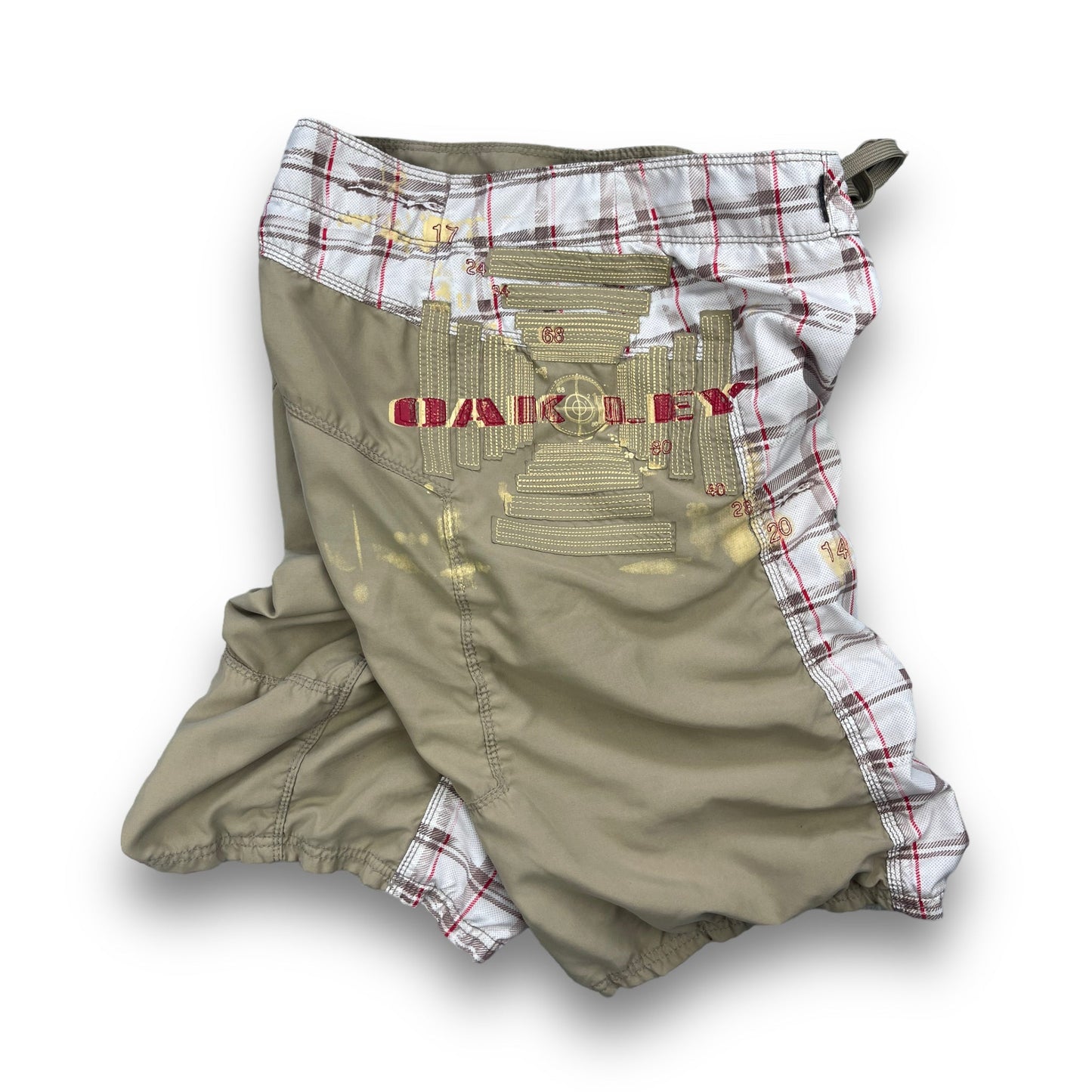 2000's Oakley Plaid Board Shorts (32) | Default Title, Multicoloured