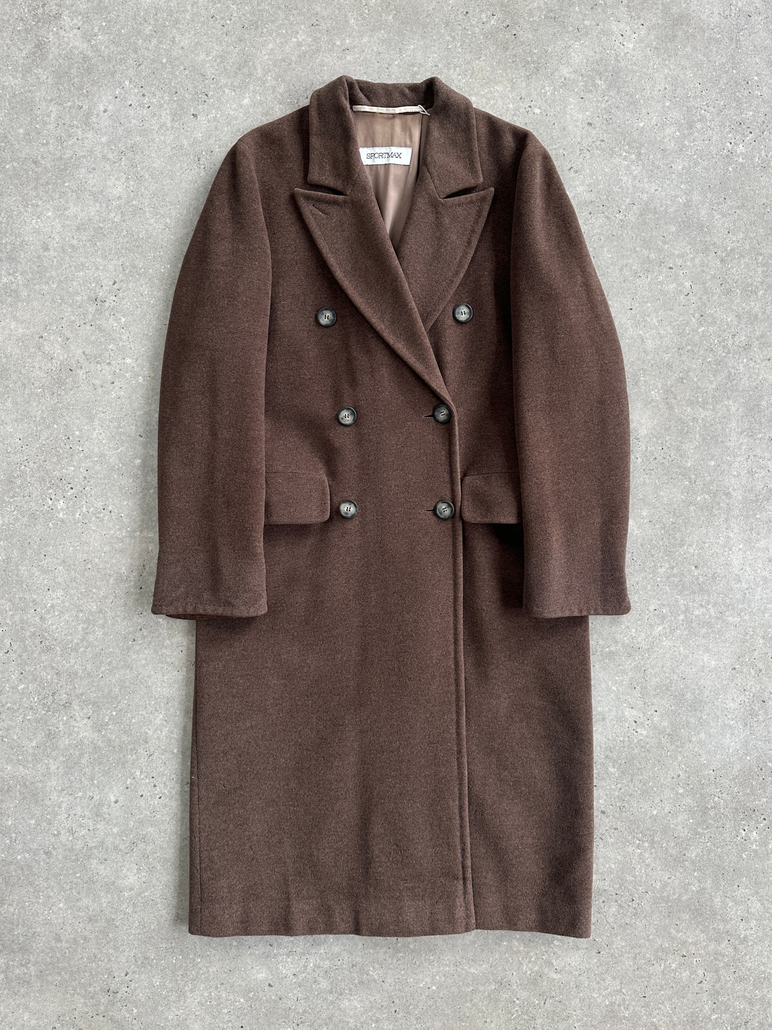 Sportmax 1990s Wool Double Breasted Coat - M/L – Known Source