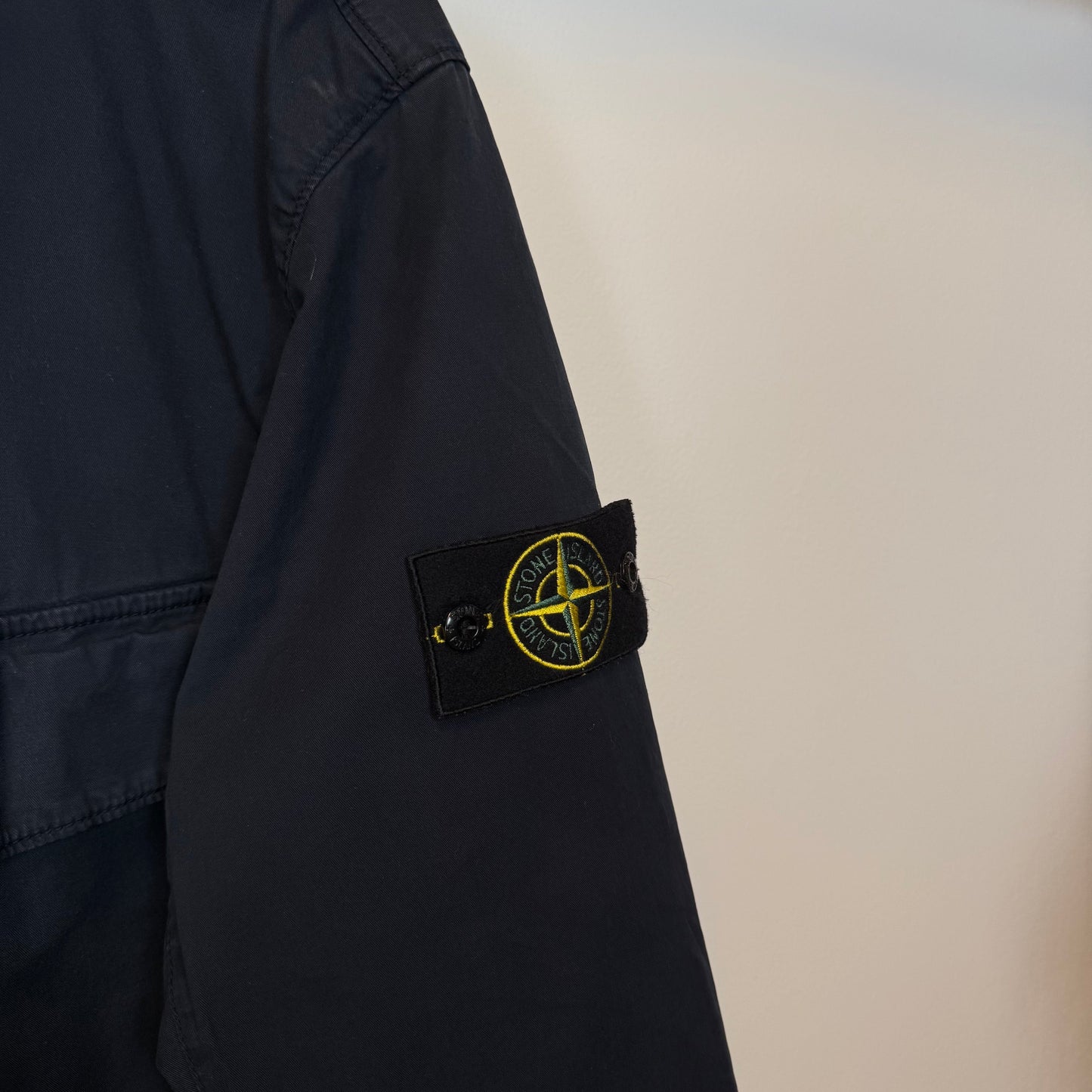 Stone Island Supima Cotton Twill Jacket (L) | Large, Blue