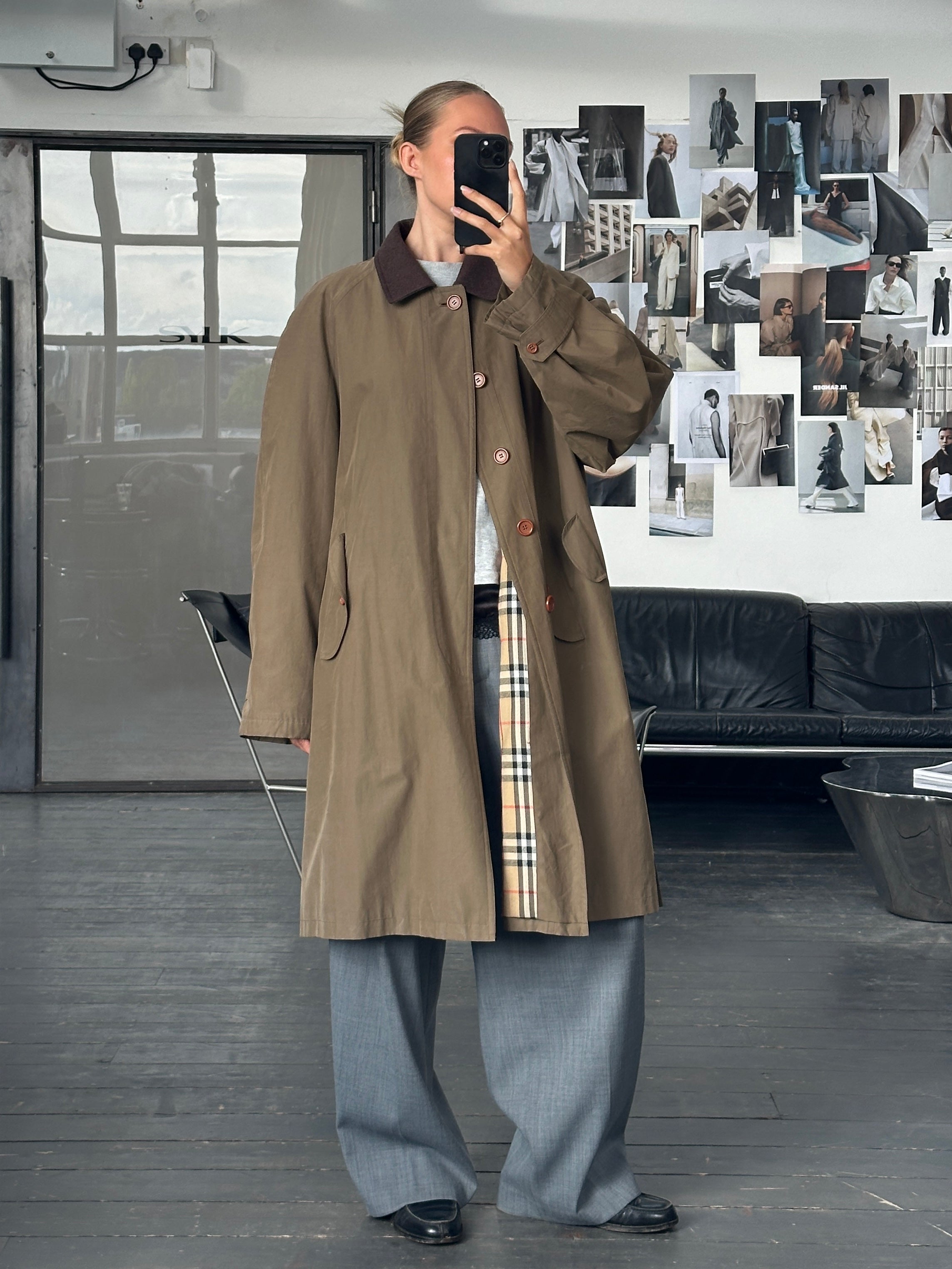 BURBERRY） 90s long trenchcoat Burberry Pre-Owned 1990s Long