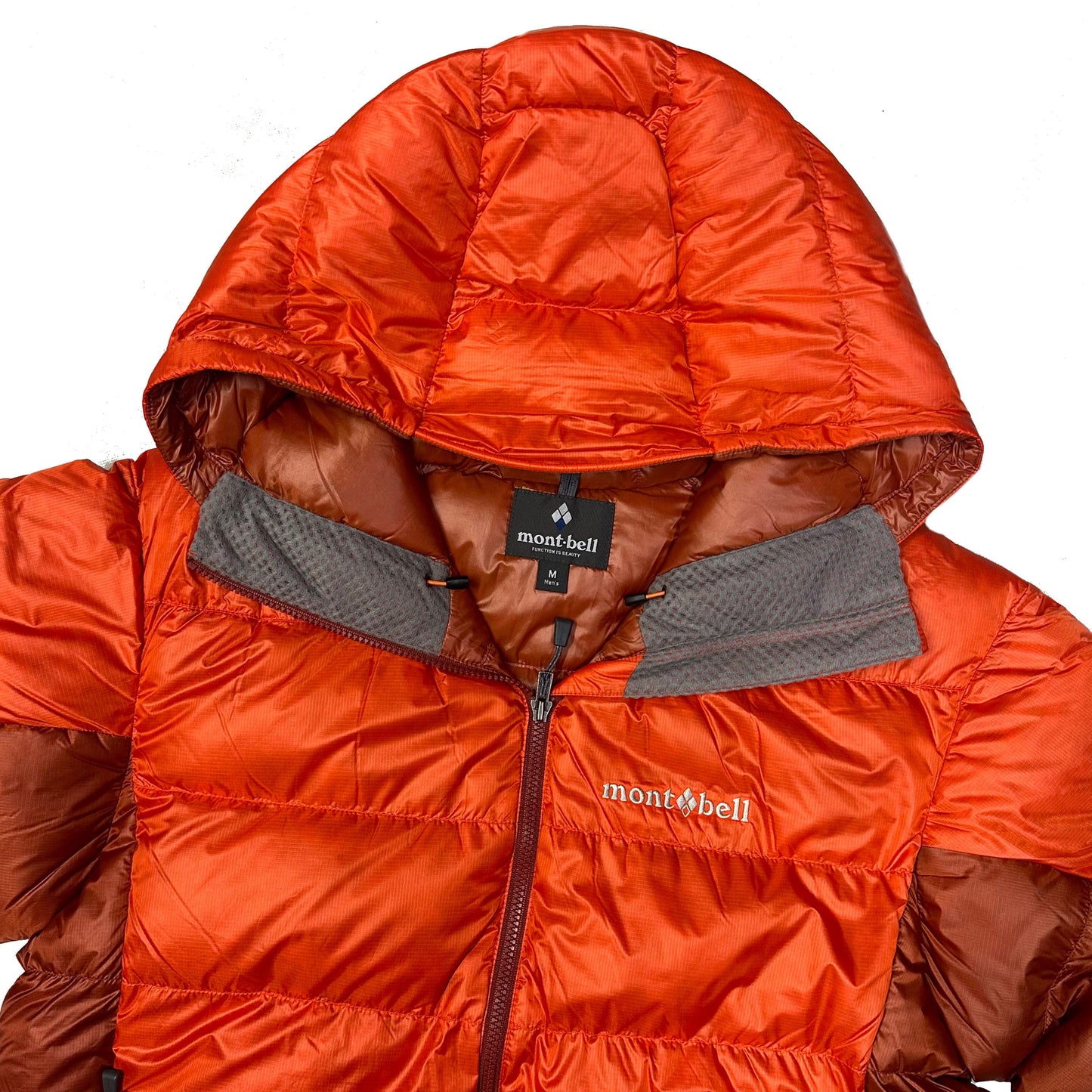 Montbell Puffer Jacket In Orange & Red ( M )