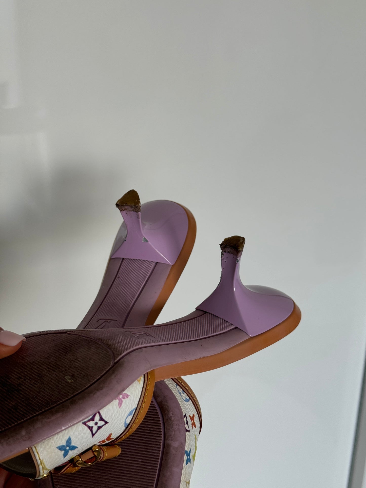 Vintage 2000s Louis Vuitton Takashi Murakami Heels / EU35.5 | DEFAULT TITLE, Multicoloured