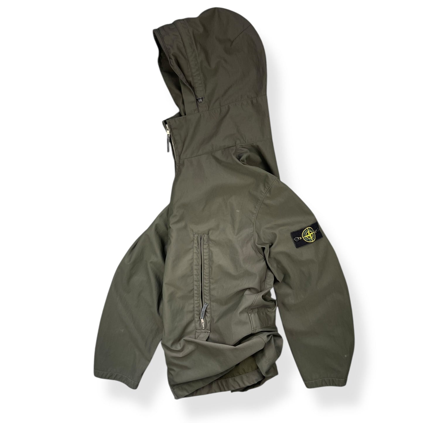 SS2000 Stone Island Nylam Dual Zip Jacket (XL) | Default Title, Olive