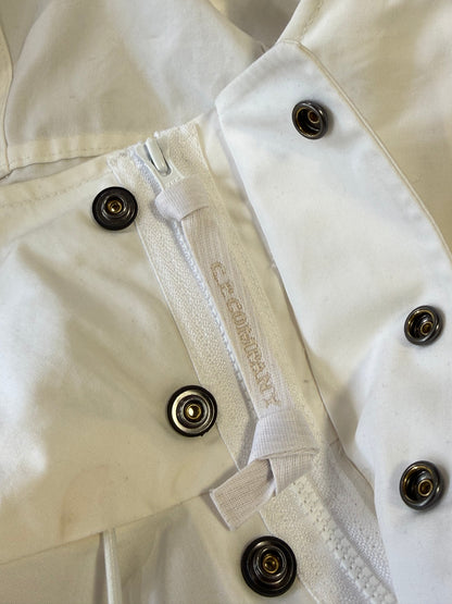 C.P. Company Metropolis Series White Hydro Tela Smock Jacket L | O/S, White