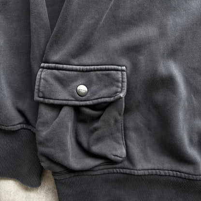 DIESEL UTILITY HOODIE | O/S, Charcoal
