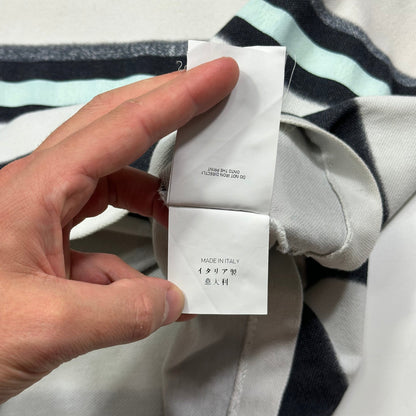 Stone Island SS13 Mint Logo Striped Polo Shirt - L (M)