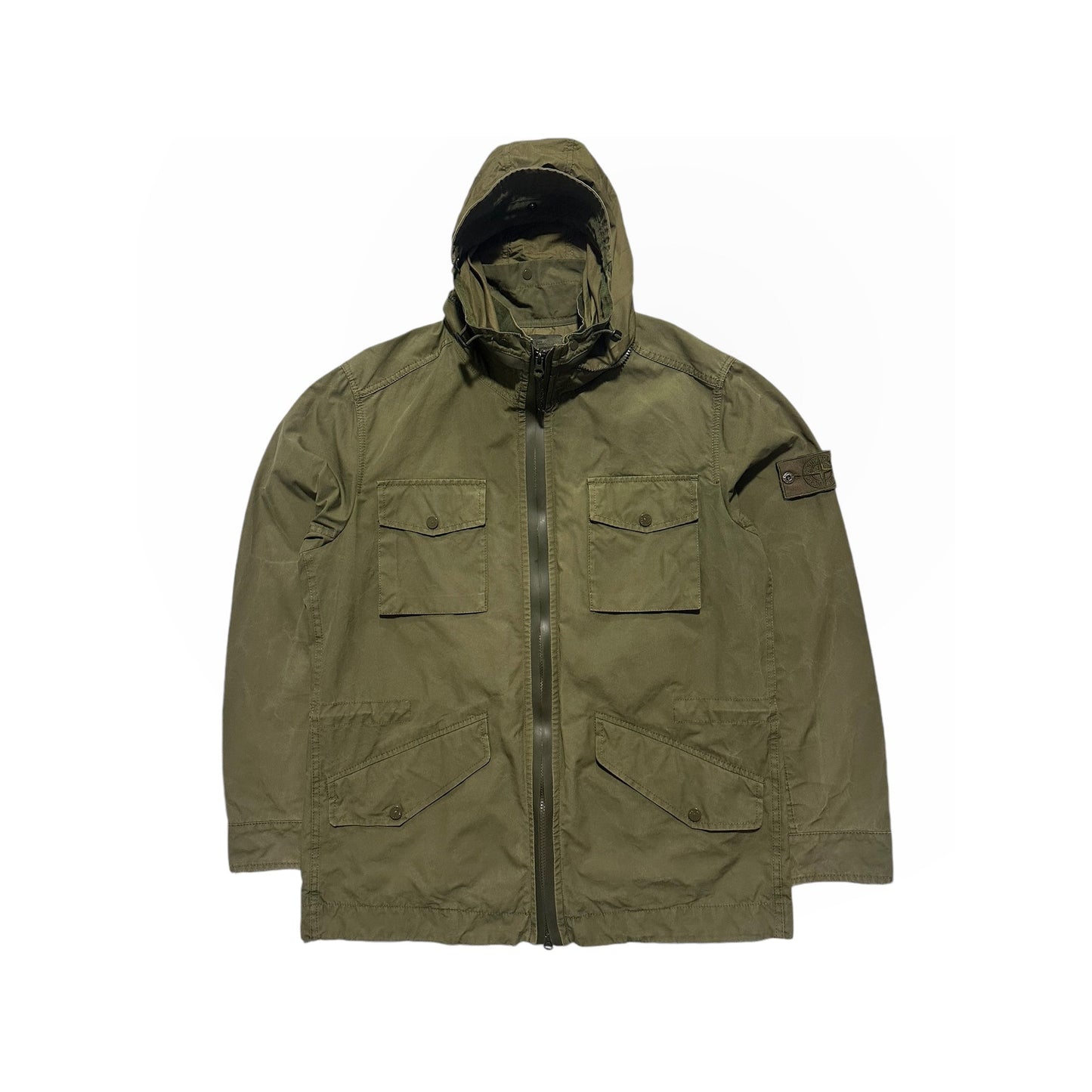 Stone Island Ghost Weather Proof Cotton Zip Up Field Jacket