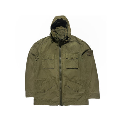 Stone Island Ghost Weather Proof Cotton Zip Up Field Jacket