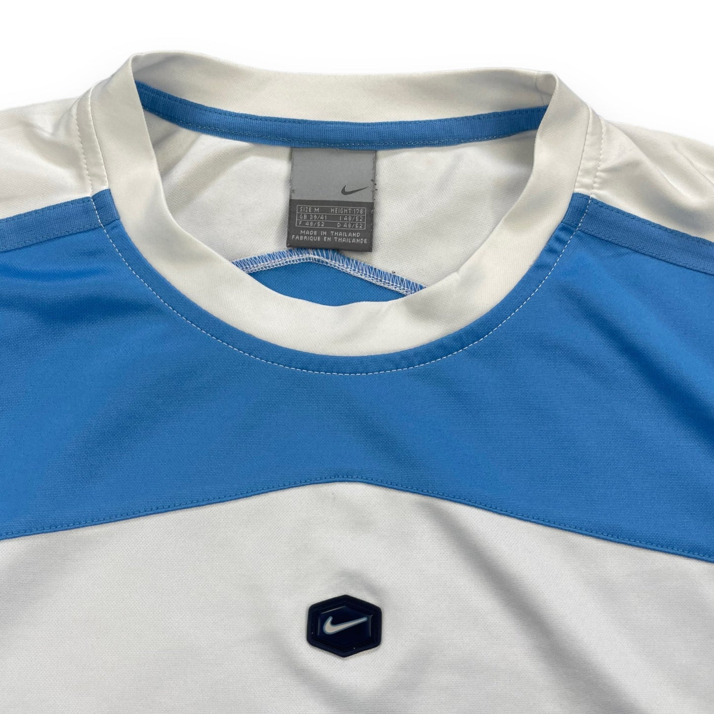 Nike Hex T-Shirt Blue/White (M) | Default Title, Blue