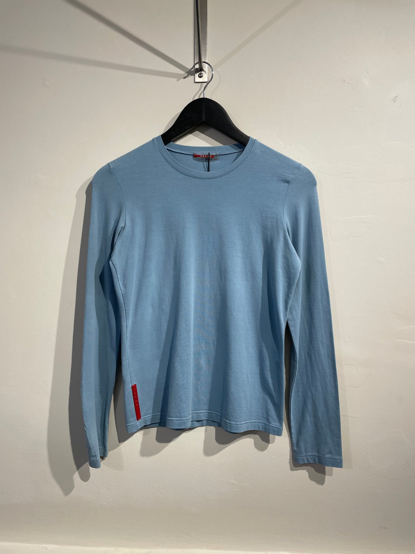 Prada Sport 00s Long Sleeve Rear Pocket T-Shirt | Medium, Red
