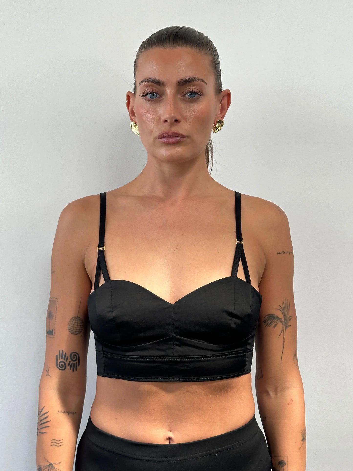 Italian Vintage Cotton Bralette Top - M