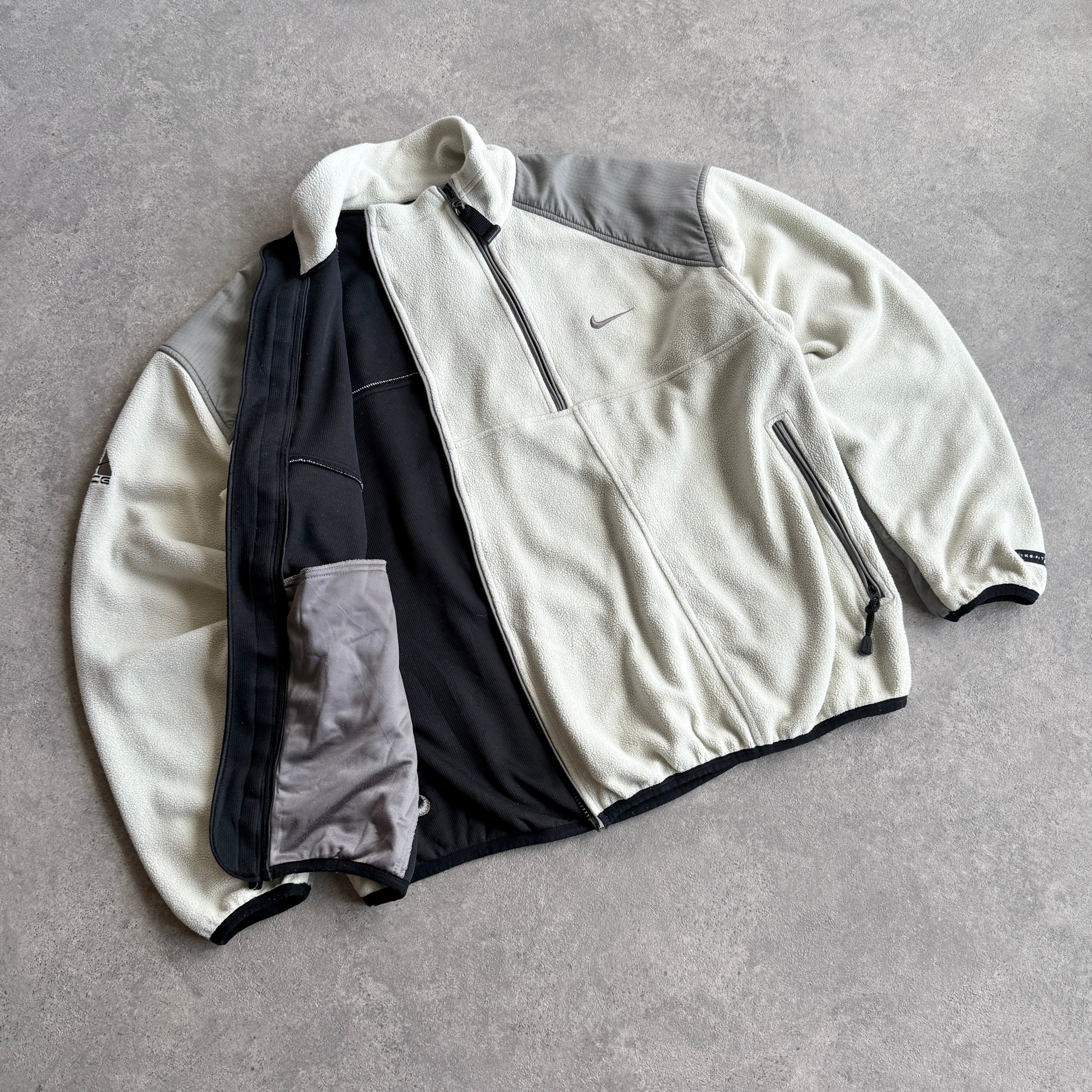 nike acg 1990s technical dual zip polartec fleece (xl) – Known Source