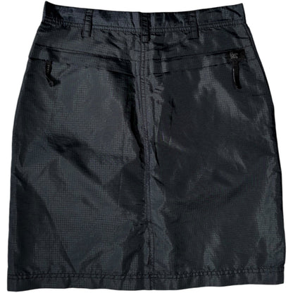 Calvin Klein Jeans 00's Nylon Ripstop Mini Skirt UK 8/10 | 8/10, Black