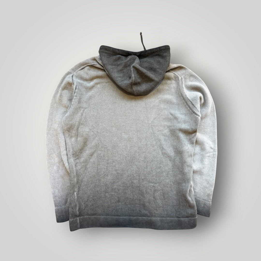 C.P. Company Chenille Two Tone Knit Hooded Sweatshirt XL | O/S, Grey
