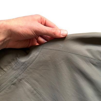 1990's Giorgio Armani Buttoned Trench Coat (L) | Default Title, Grey