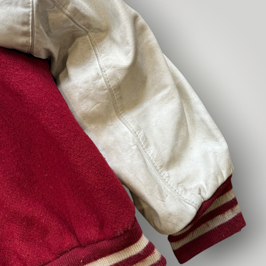 Schott Stadium 1980's Wool / Leather Varsity Jacket 48 | Default Title, Tan