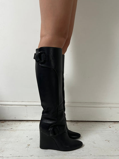 BALENCIAGA PLATFORM SHOES (EU 37) | DEFAULT TITLE, Black