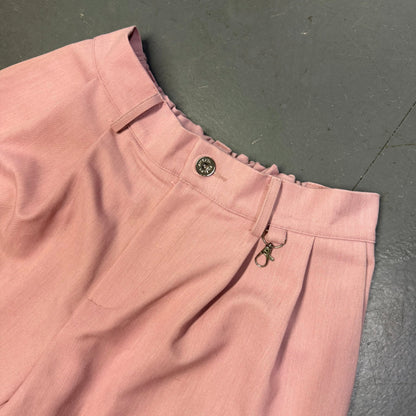 Sweats Collective Pleated Shorts In Pink (L) | Large, Pink