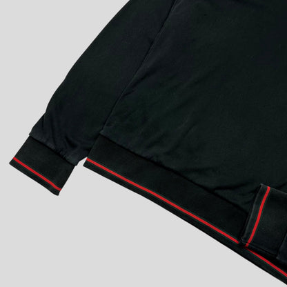 Gucci 2007 Crest Logo Web Stripe Teddy Cotton Hoodie - M | Default Title, Black