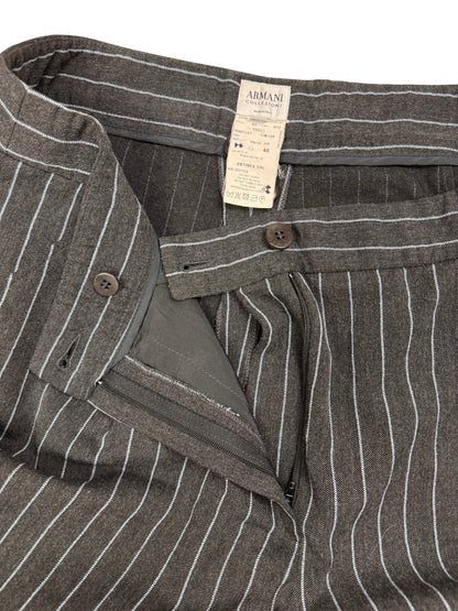 Armani Collezioni 2005 pinstripe trousers | Grey, Multicoloured