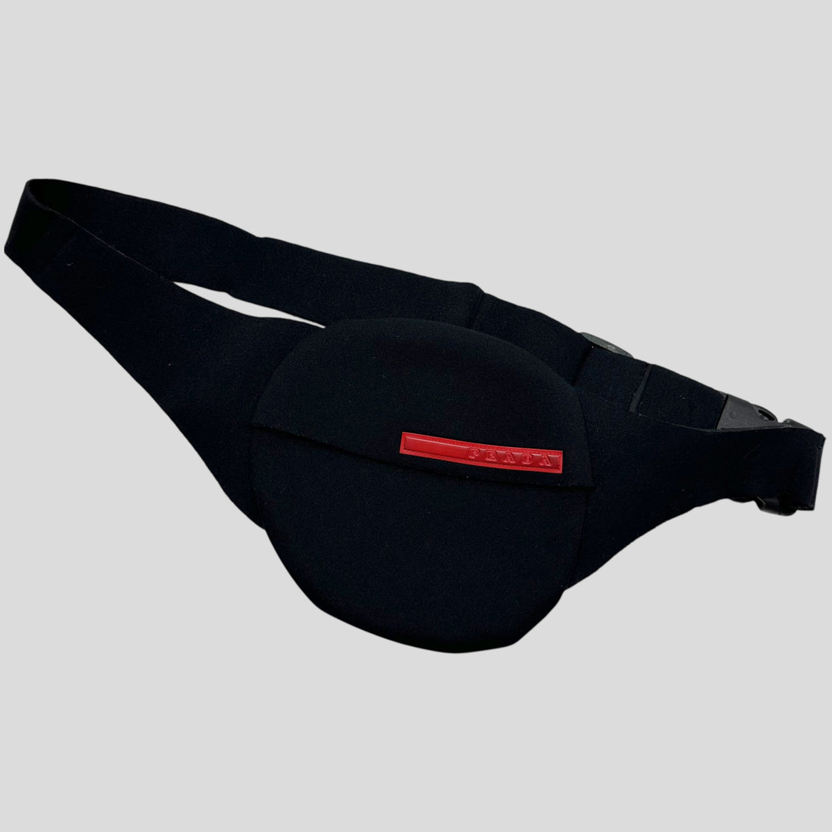Prada Sport 1999 Neoprene Beltbag | O/S, Black