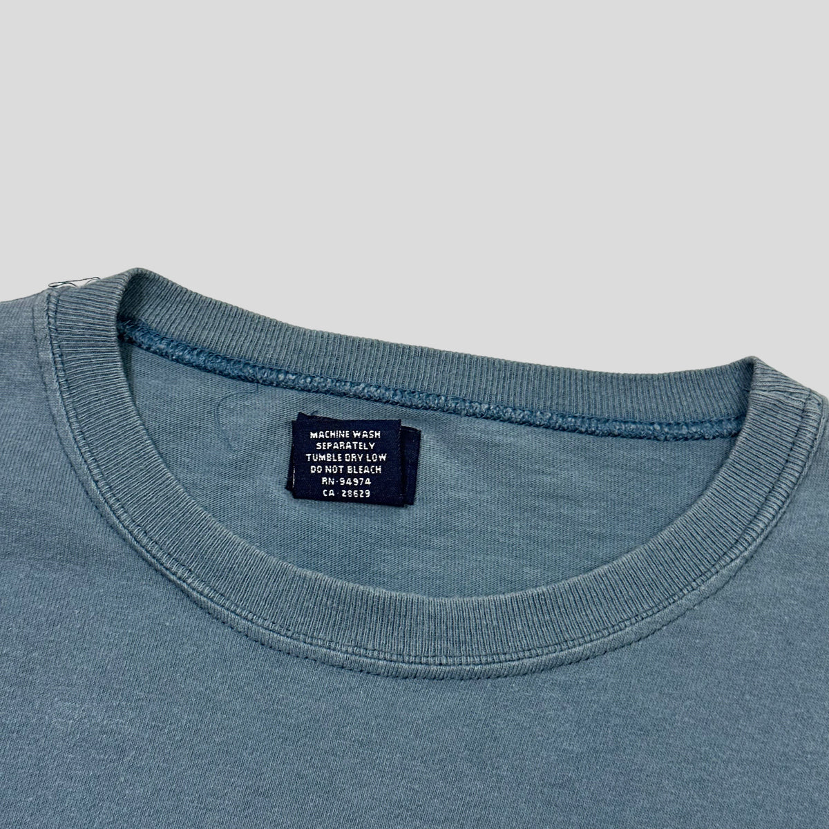 Stussy 90’s Embroidered Stock Logo Striped LS - S/M | Blue
