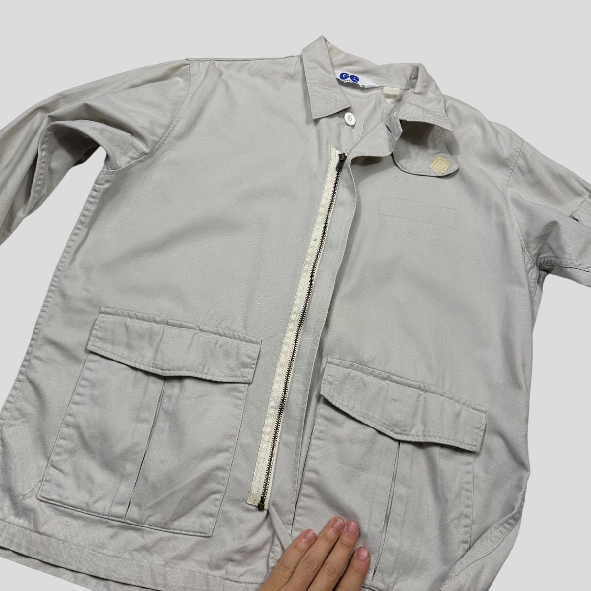 Goodenough 90’s Type A-2 Convertible Cotton Chore Jacket - M/L | Medium, Grey