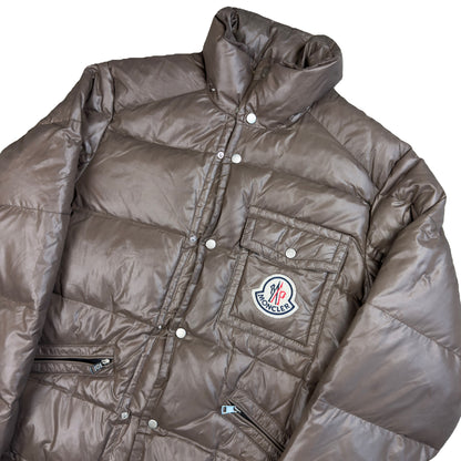 Moncler Puffer Jacket In Brown (L) | Moncler, Brown