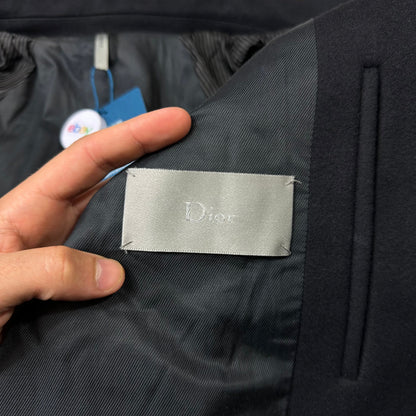 Dior AW05 by Hedi Slimane Contrast Piped Wool Varsity Jacket - IT52 (M/L)