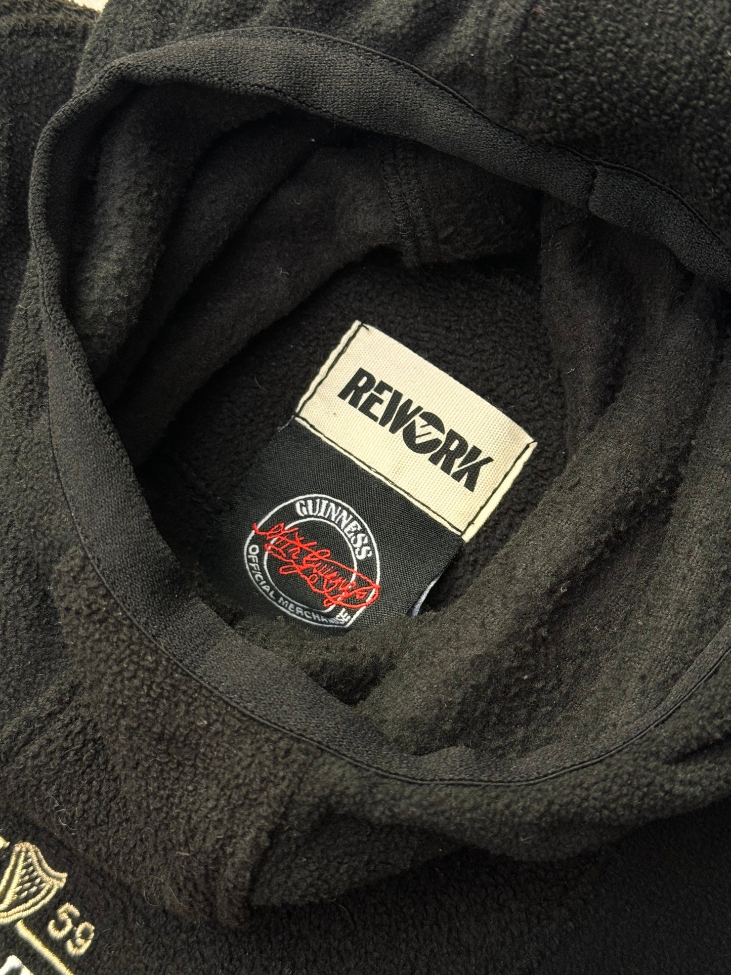 VT Rework: Guinness Fleece Panelled Logo Hoodie