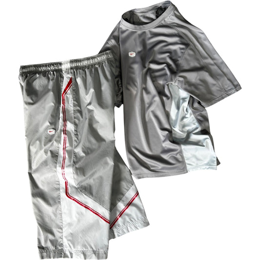Nike Hex 00's Full Shorts & T Shirt Set L | Large, Multicoloured