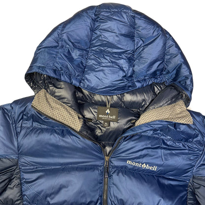 Montbell Puffer Jacket In Navy & Blue ( XL )