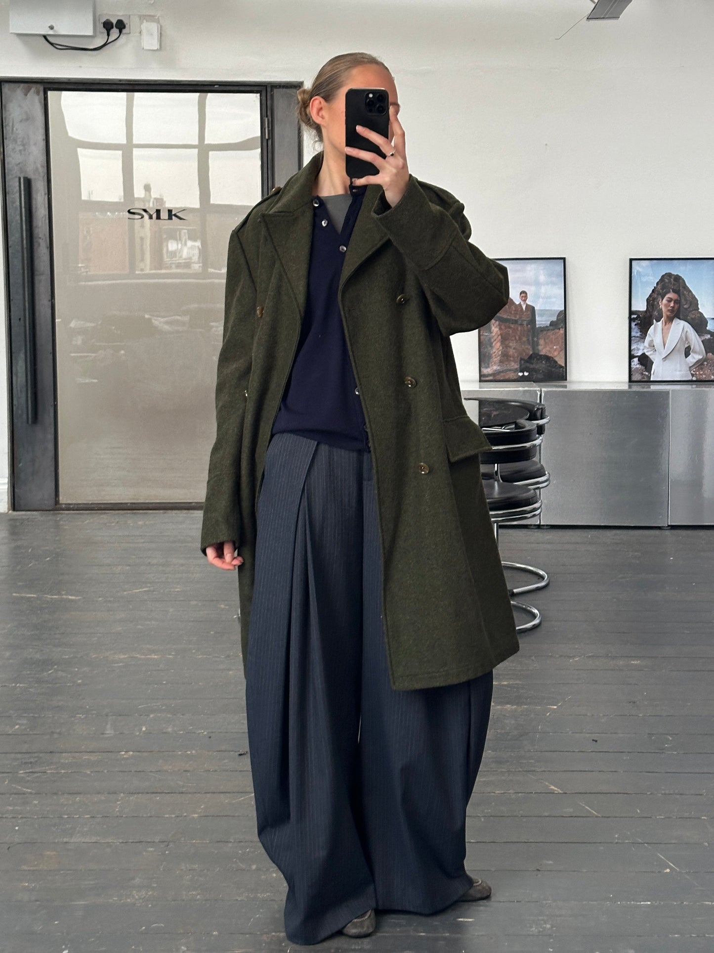 Dolce & Gabbana 1990s Wool Double Breasted Coat - L/XL