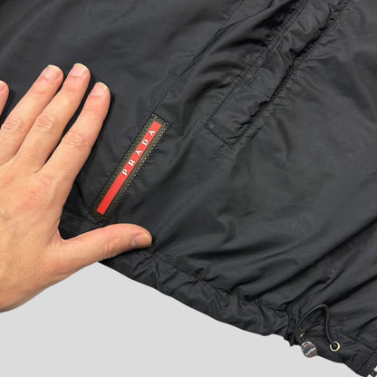 Prada 2016 Reversible Nylon Shimmer Red Tab Jacket - IT50 (M)