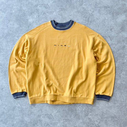 Nike RARE 1990s heavyweight embroidered sweatshirt (XL)