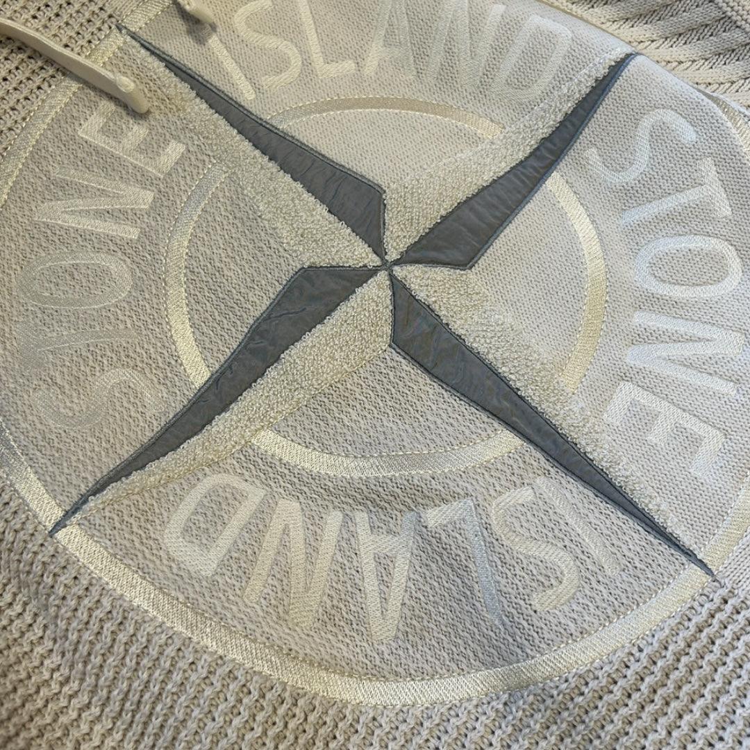 Stone Island SS/22 Center Logo Cotton Knitted Hoodie XL BNWT