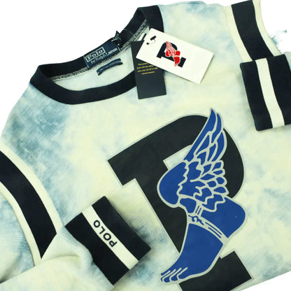 POLO RALPH LAUREN STADIUM  P-WING TIE DYE CREW  (S)