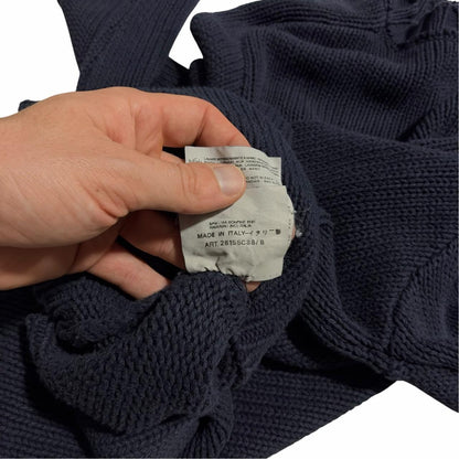 Stone Island 1998 Navy Knit Pullover | Medium, Navy