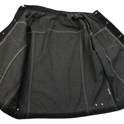 Vintage 2000s Marithe + Francois Girbaud Button Up Denim Jacket Size XXL | XXL, Black