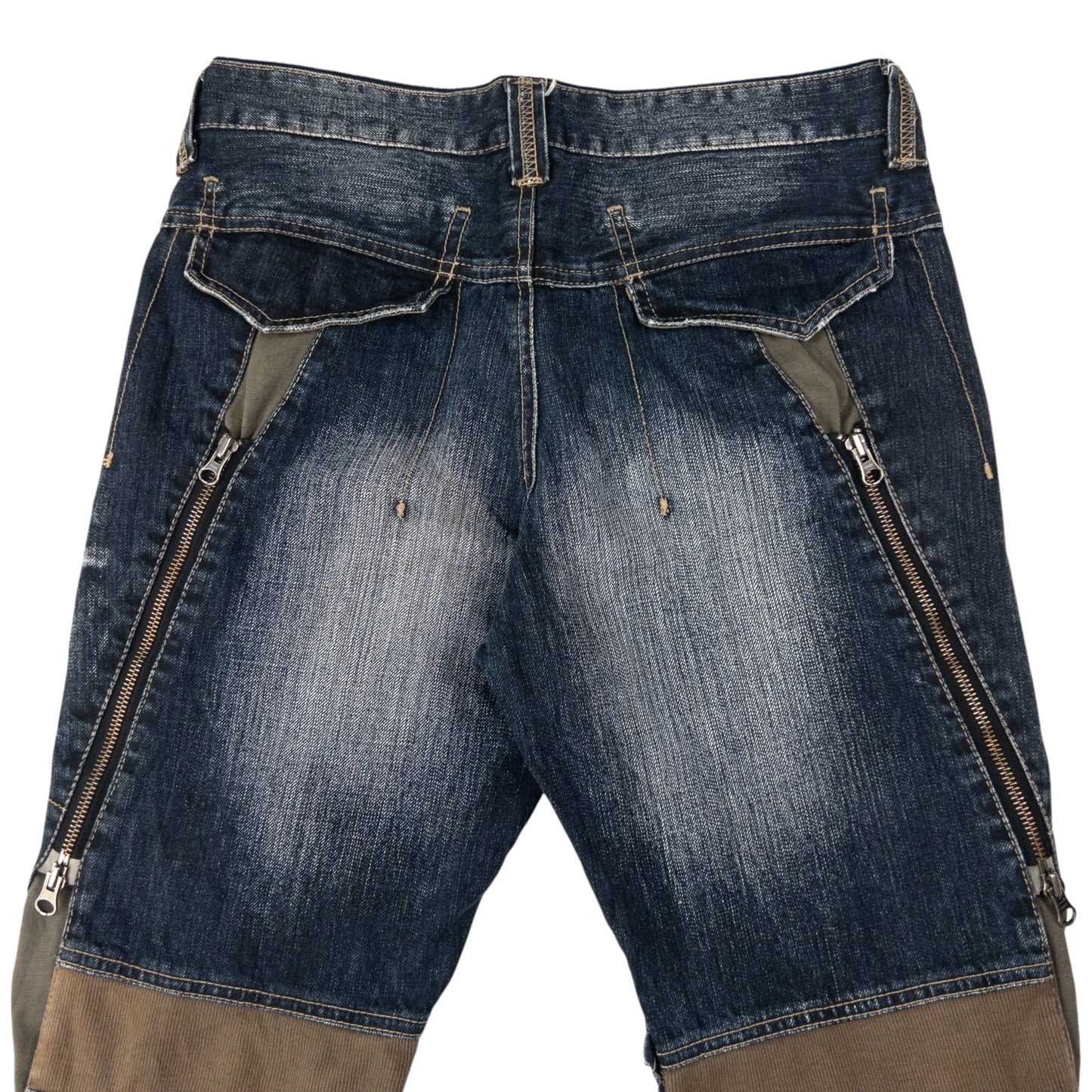 Vintage PPFM Multi Zip Denim Jeans Size W31