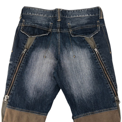 Vintage PPFM Multi Zip Denim Jeans Size W31