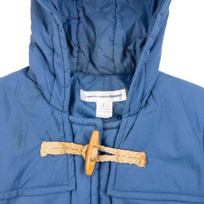 Vintage 2000s Comme Des Garçons SHIRT Padded Rain Jacket Womens Size L | Large, Blue